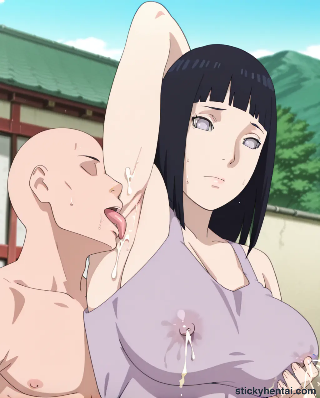 Licking sweaty armpits of Hinata Hyuga part 3 #9