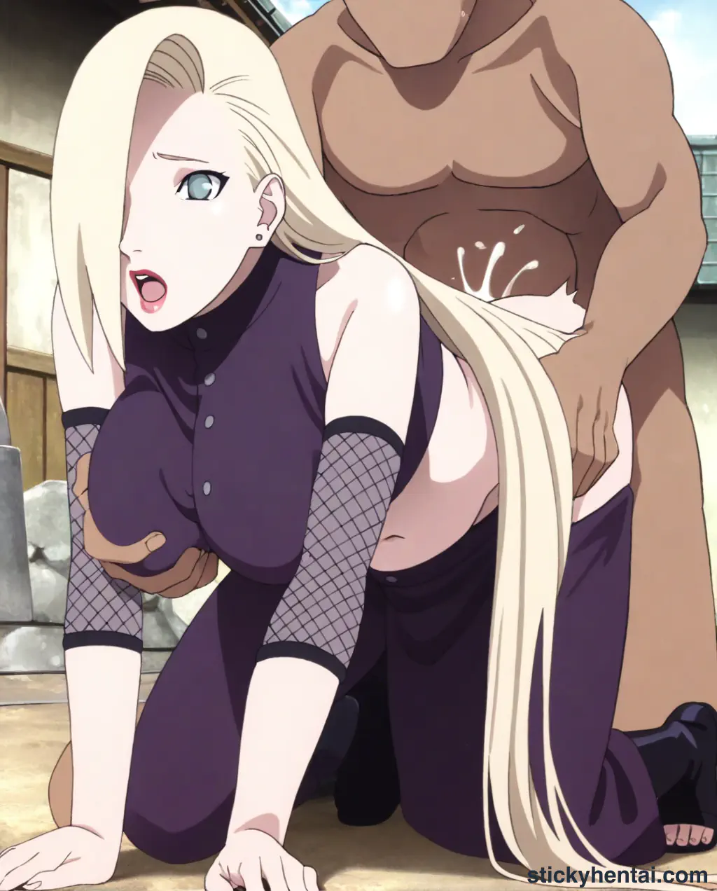 Ino Yamanaka doggystyle in street part 2 #6