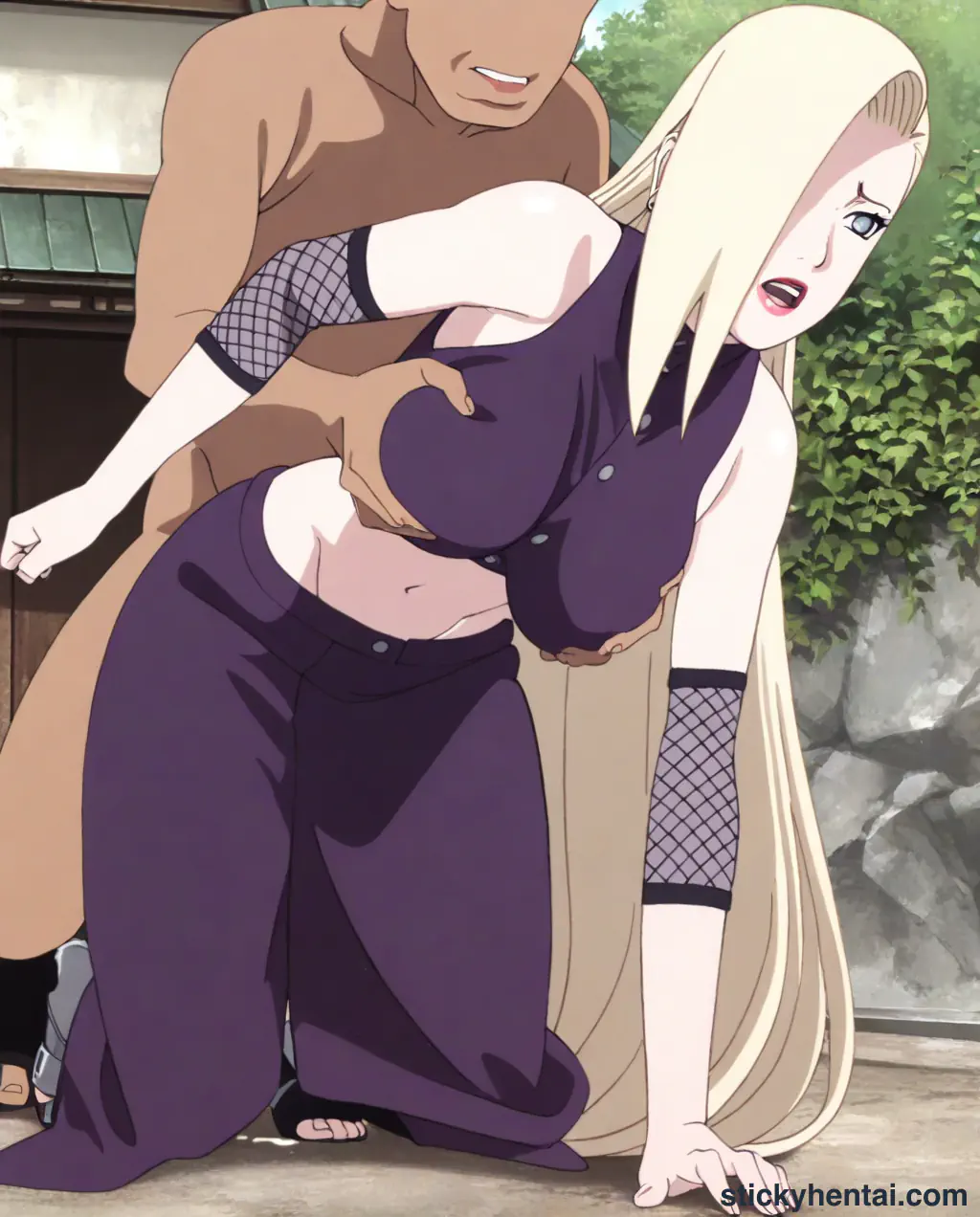 Ino Yamanaka doggystyle in street part 2 #8