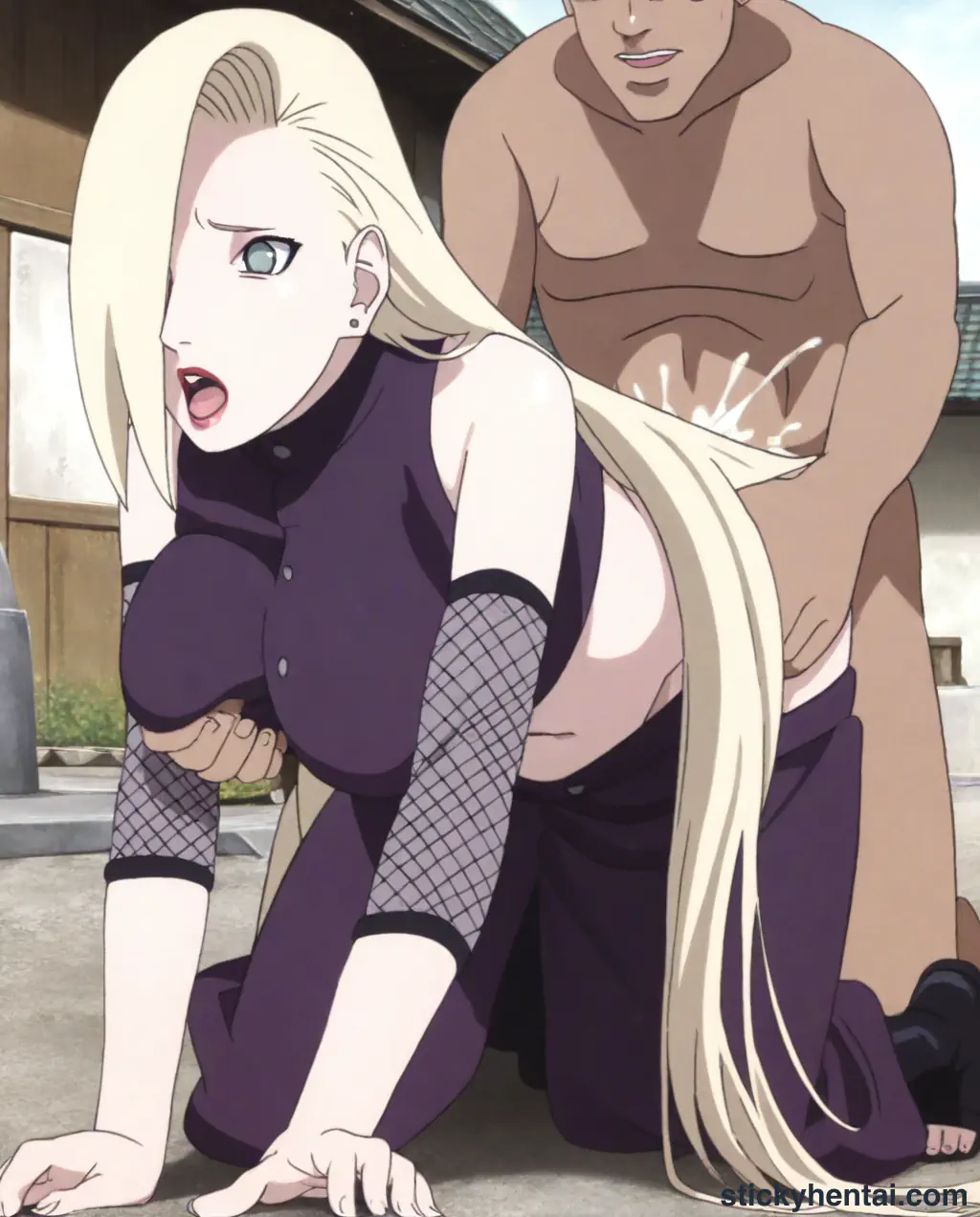 Ino Yamanaka doggystyle in street part 2 #12