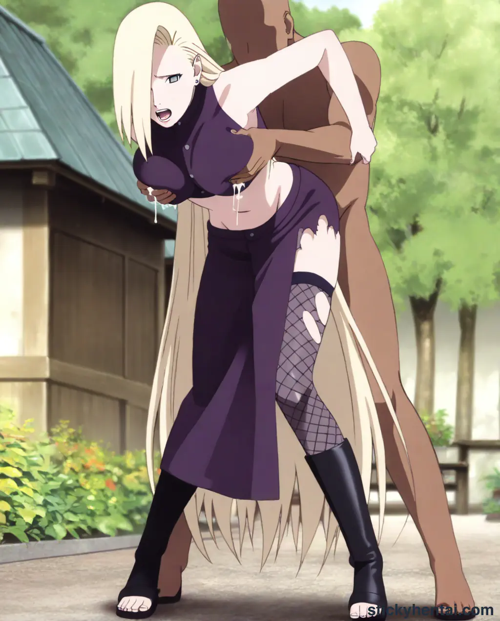 Ino Yamanaka doggystyle in street part 2 #15