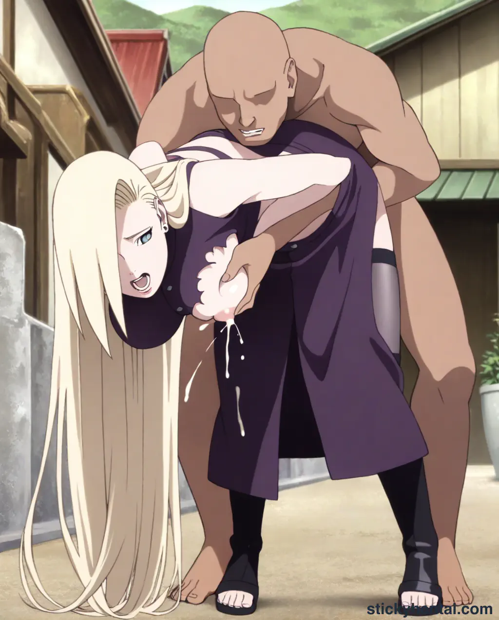 Ino Yamanaka doggystyle in street part 2 #17
