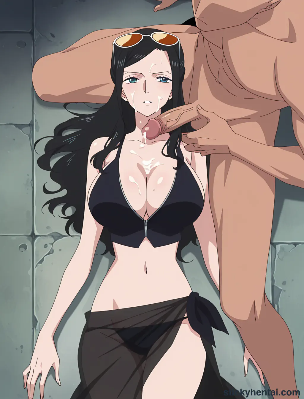 Nico Robin standing sex and cum on face #24