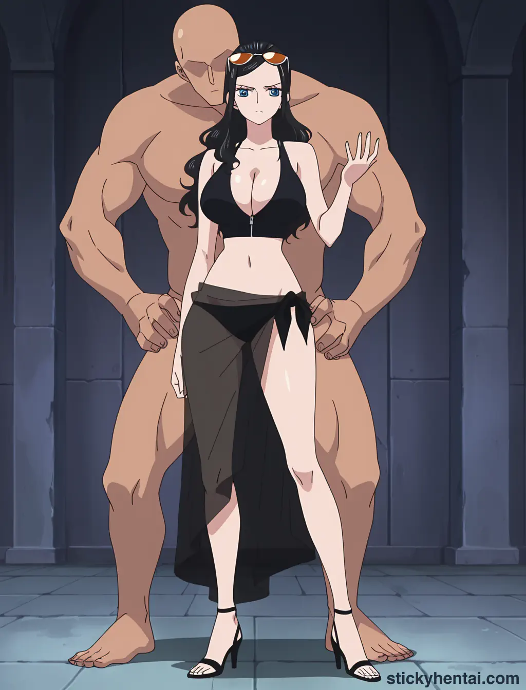 Nico Robin standing sex and cum on face #34