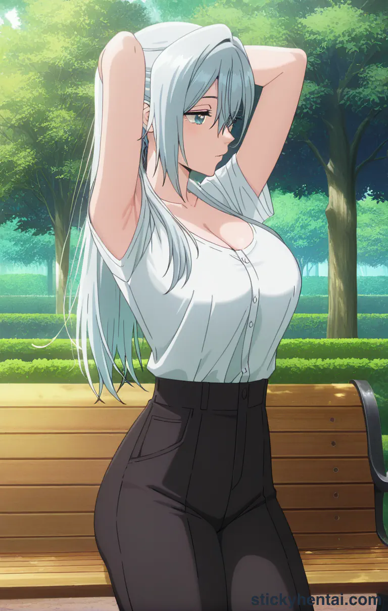Subaru Hoshina exposing her armpits #2