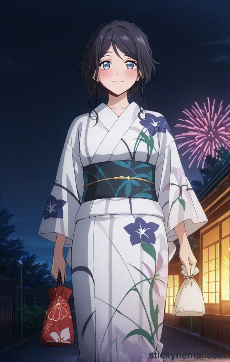 Kaoruko Waguri cute face showing her pussy cum at night #43