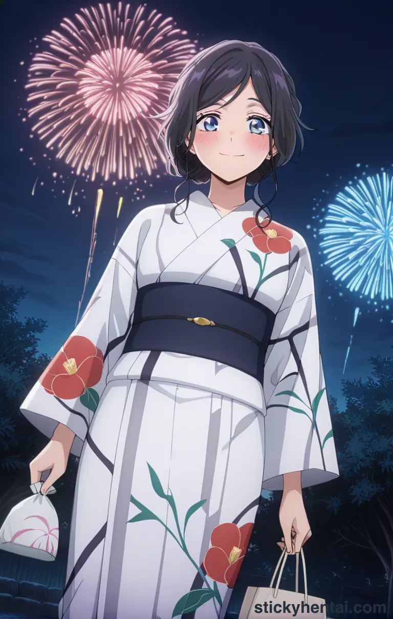 Kaoruko Waguri cute face showing her pussy cum at night #44