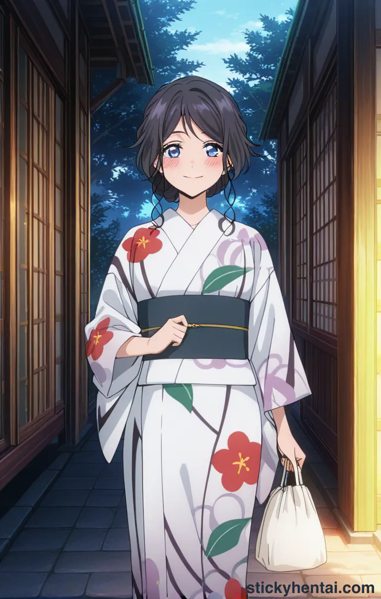 Kaoruko Waguri cute face showing her pussy cum at night #46