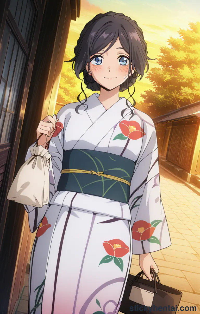 Kaoruko Waguri cute face showing her pussy cum at night #47