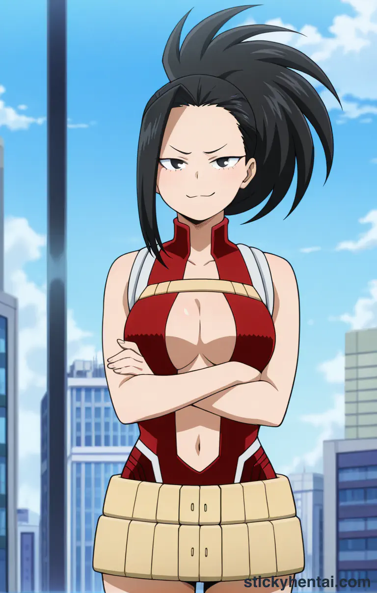 Momo Yaoyorozu show off her boobs #6