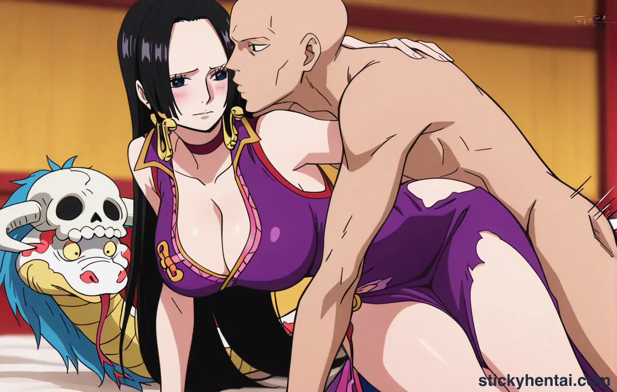 Pirate Empress Boa Hancock having sex with a man in secret #3