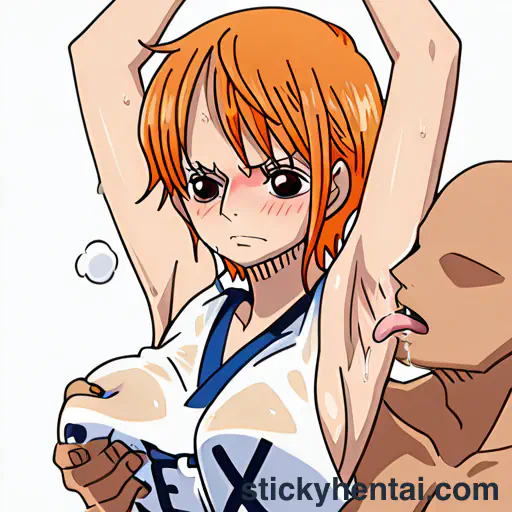 Licking Pre timeskip Nami's sweaty armpits  #5