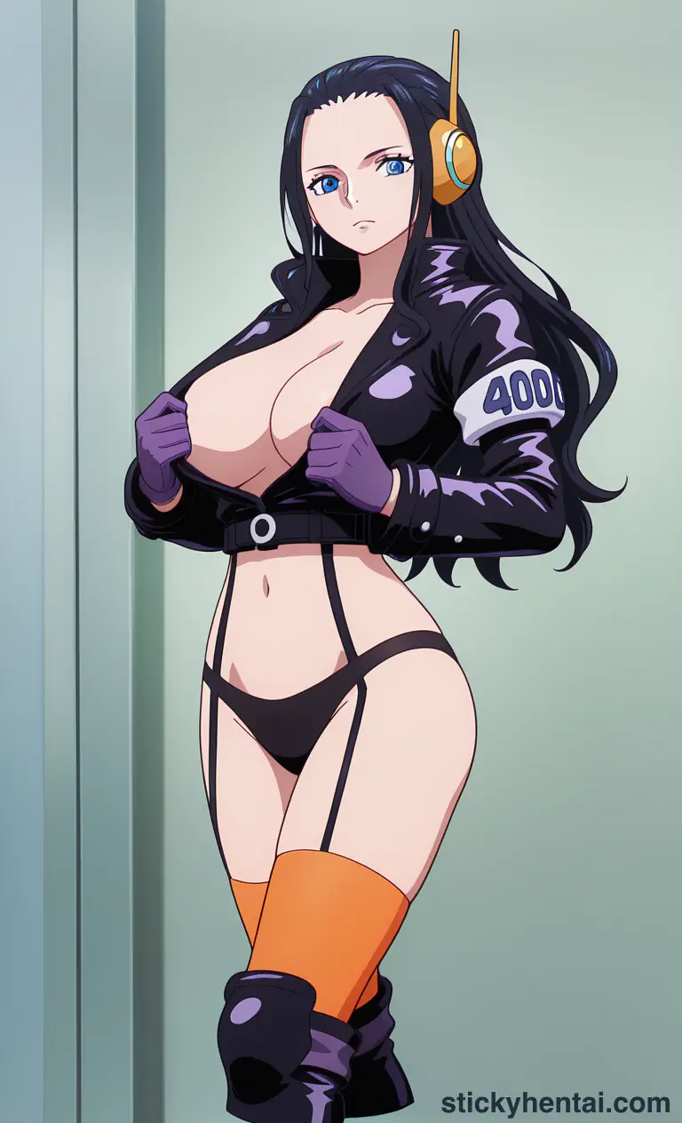 Nico Robin and a stranger having sex in Egghead lab #2