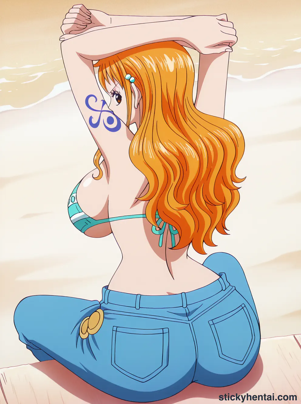 Nami ass low angle shot from behind part 1 #3