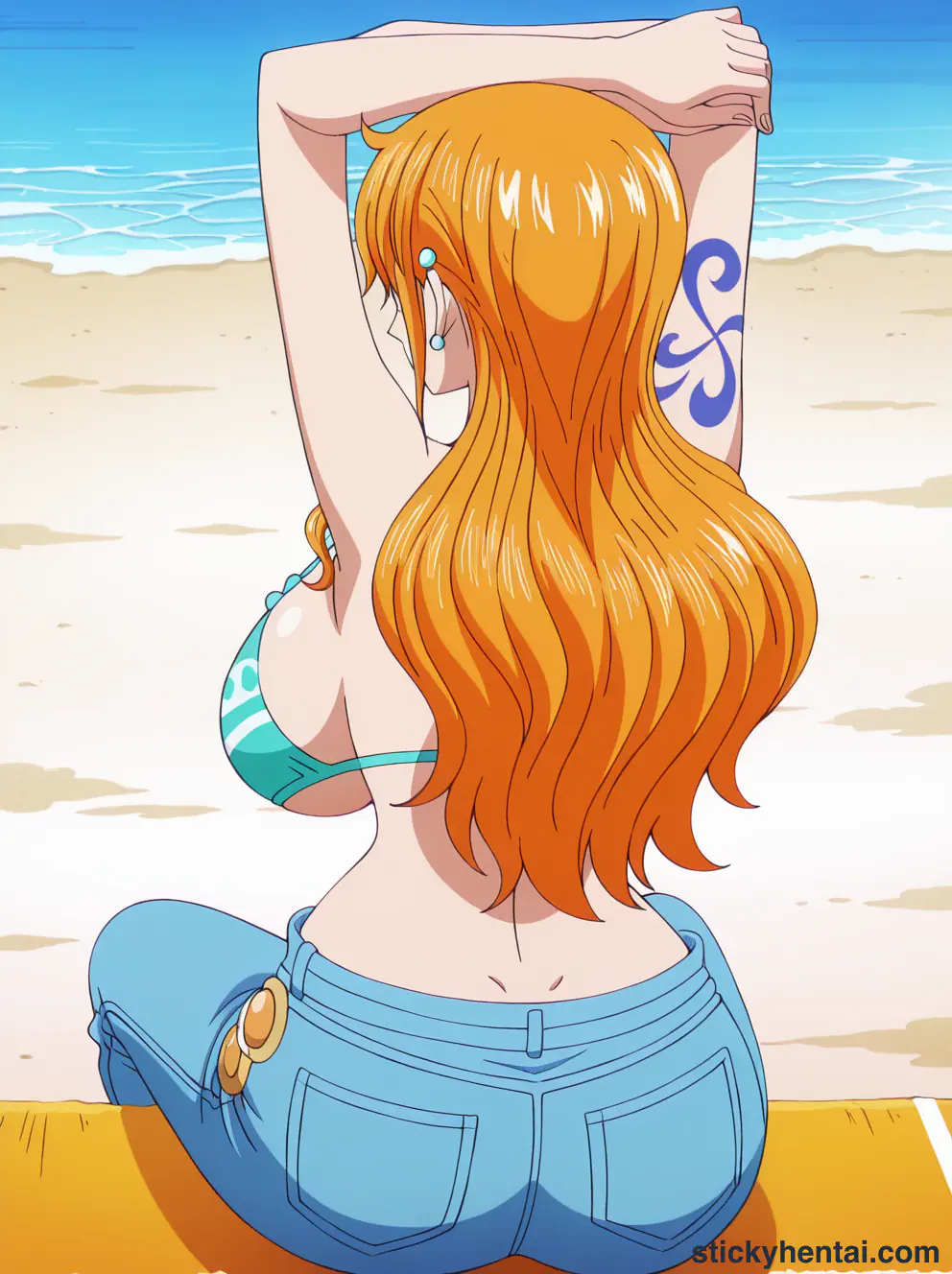 Nami ass low angle shot from behind part 1 #4