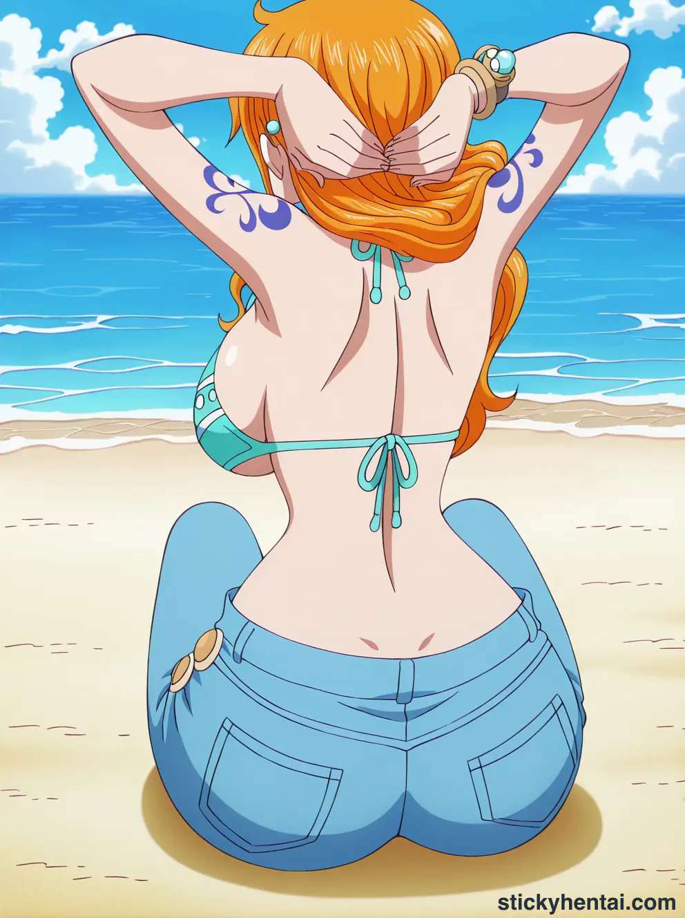 Nami ass low angle shot from behind part 1 #5