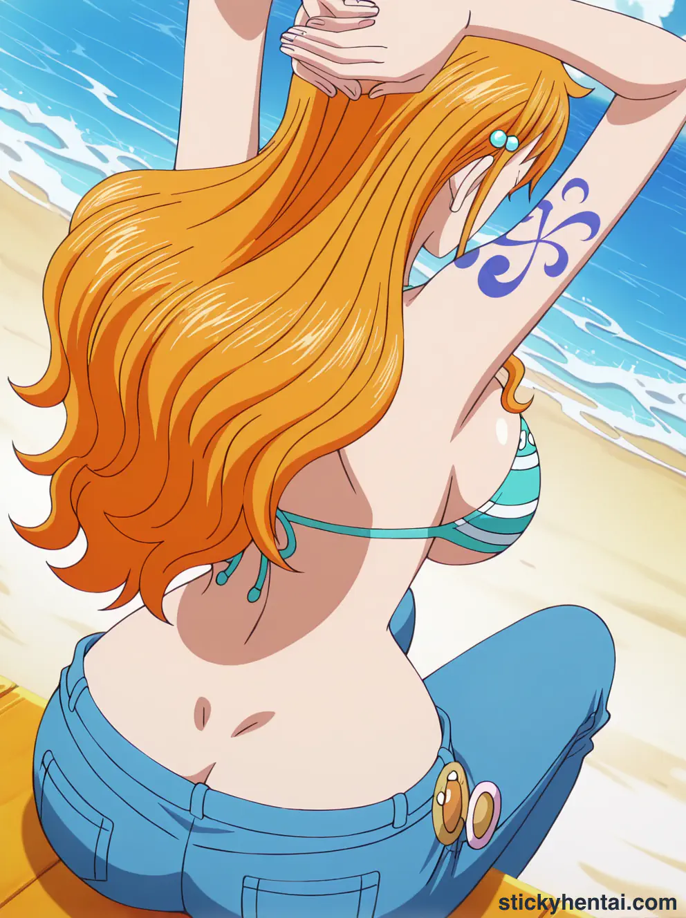 Nami ass low angle shot from behind part 1 #6