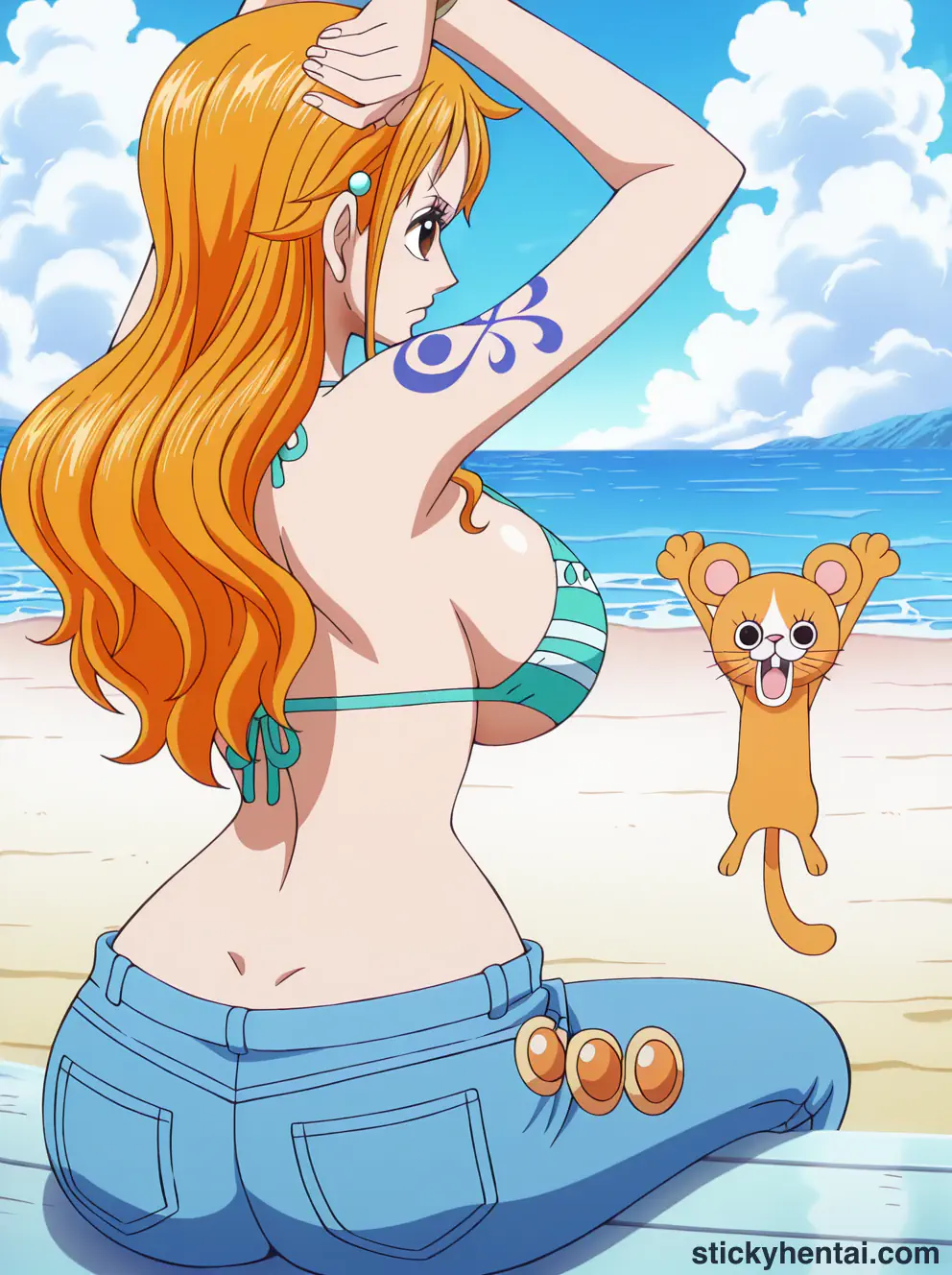 Nami ass low angle shot from behind part 1 #7