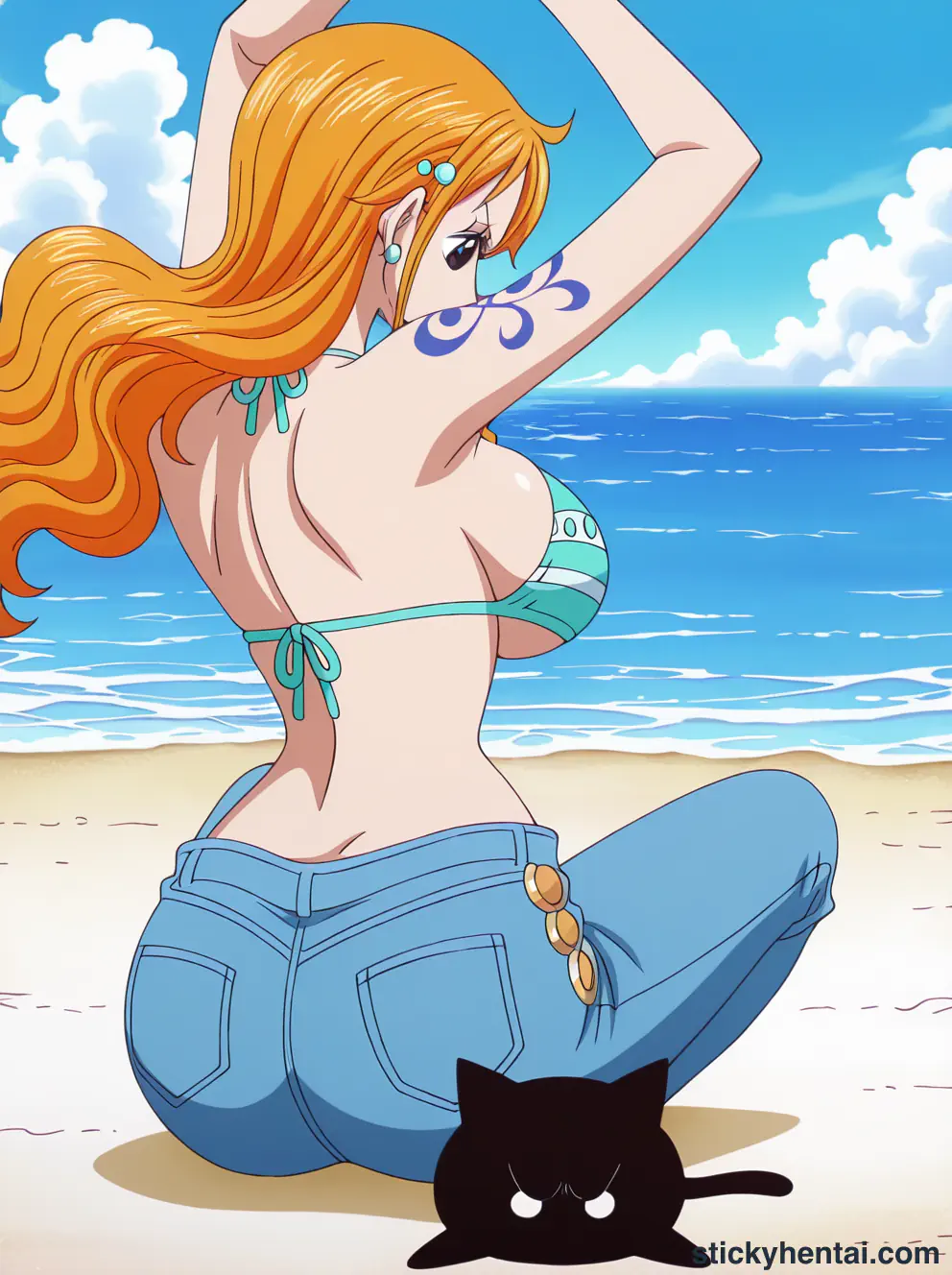 Nami ass low angle shot from behind part 1 #8