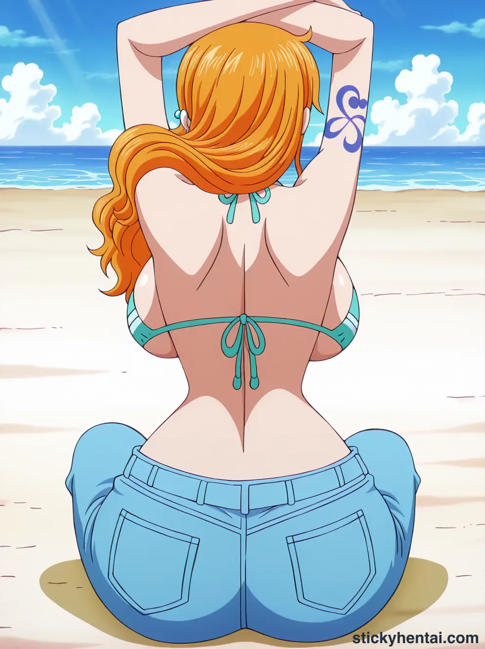 Nami ass low angle shot from behind part 1 #9