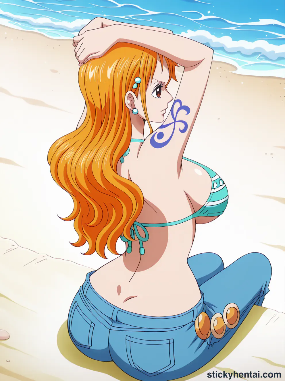 Nami ass low angle shot from behind part 1 #10