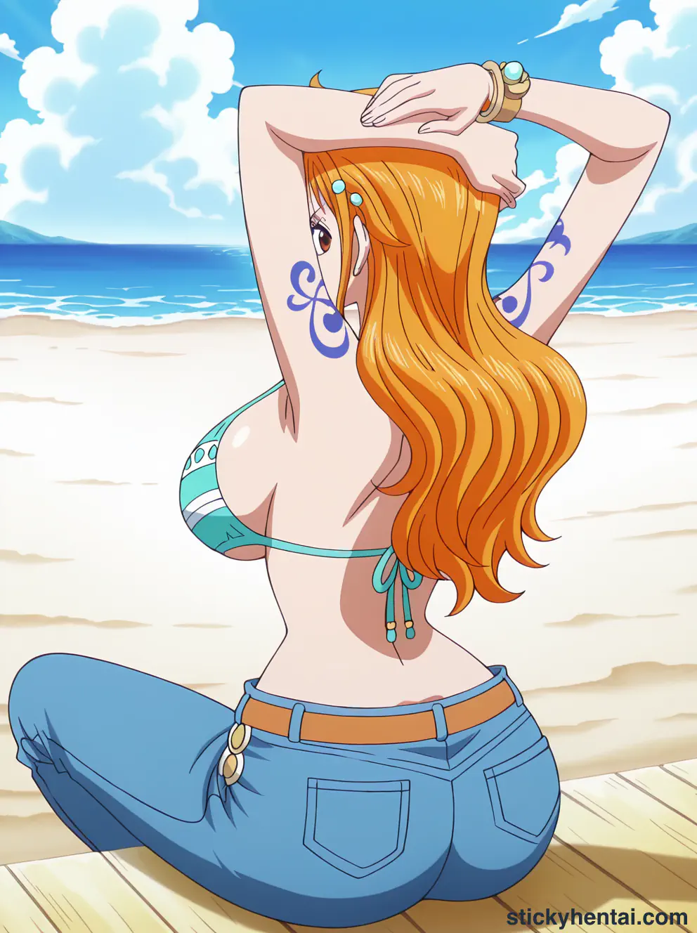 Nami ass low angle shot from behind part 1 #11