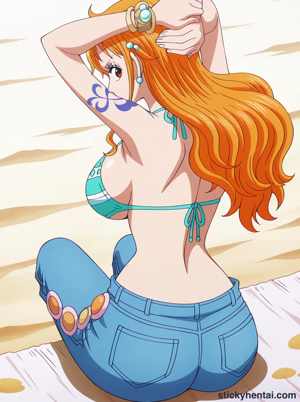 Nami ass low angle shot from behind part 1 #12