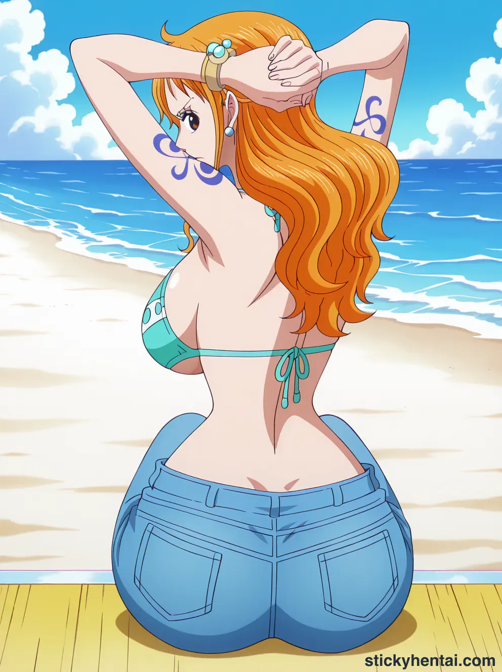 Nami ass low angle shot from behind part 1 #13