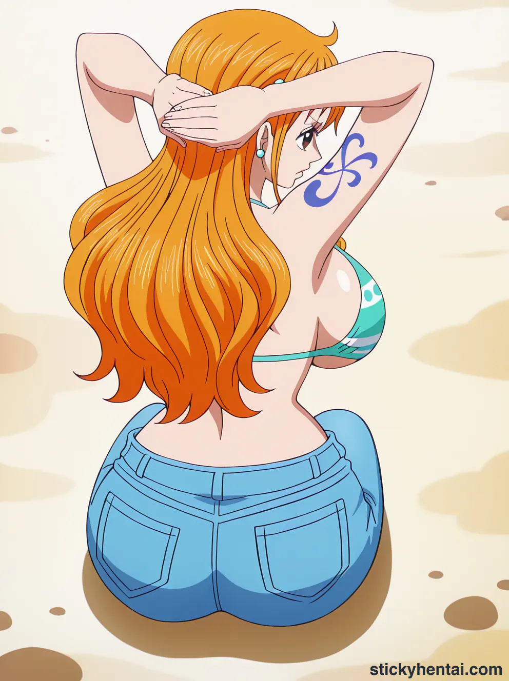 Nami ass low angle shot from behind part 1 #16