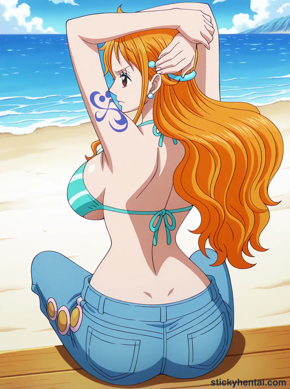 Nami ass low angle shot from behind part 1 #17