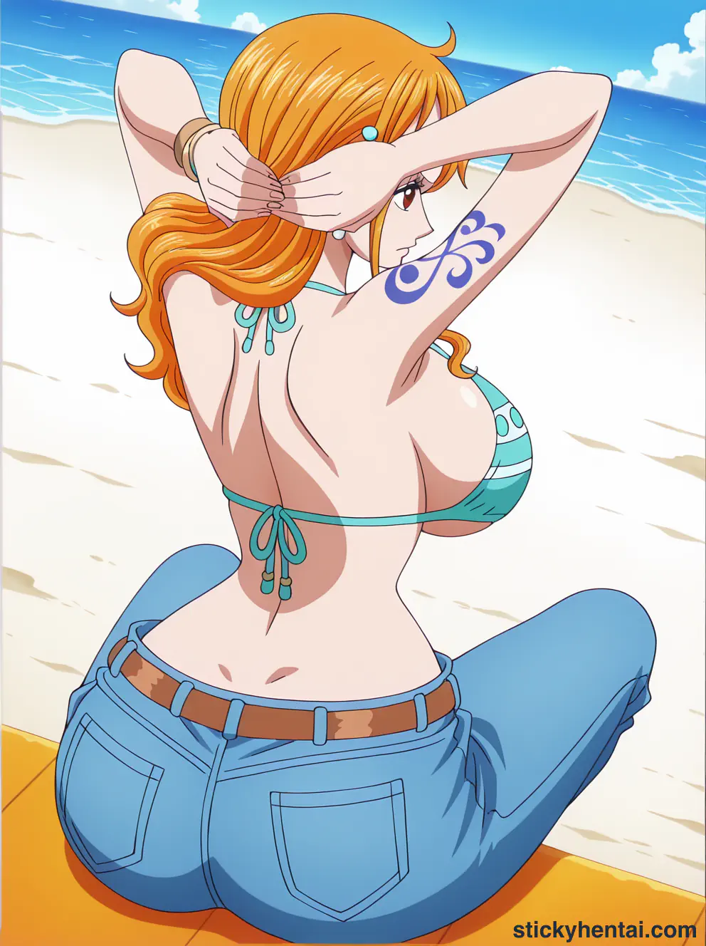 Nami ass low angle shot from behind part 1 #19