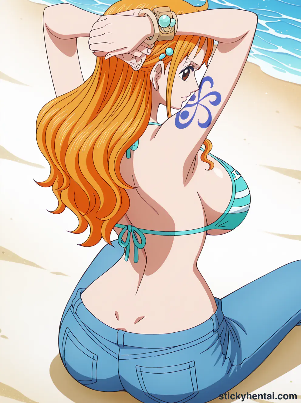 Nami ass low angle shot from behind part 1 #20