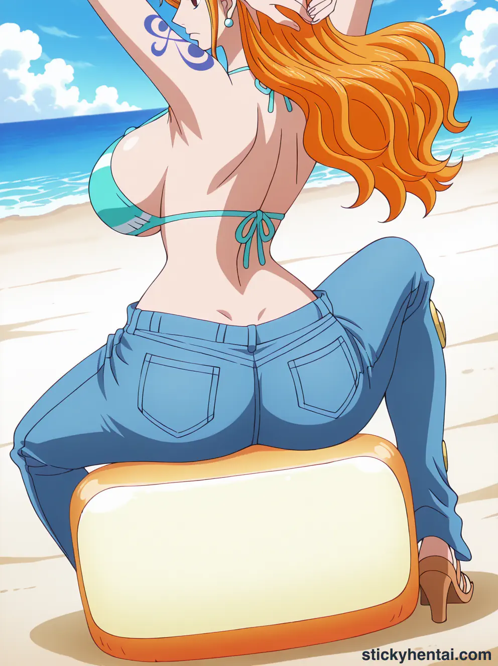 Nami ass low angle shot from behind part 1 #22