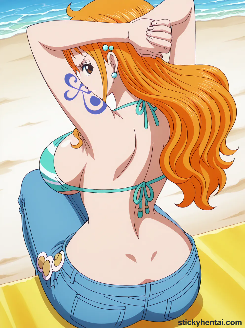 Nami ass low angle shot from behind part 1 #24