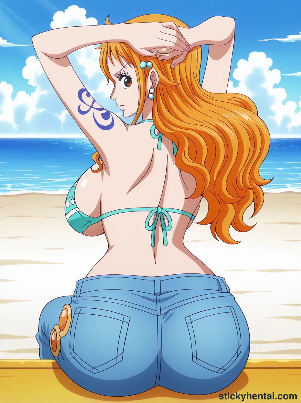 Nami ass low angle shot from behind part 1 #25