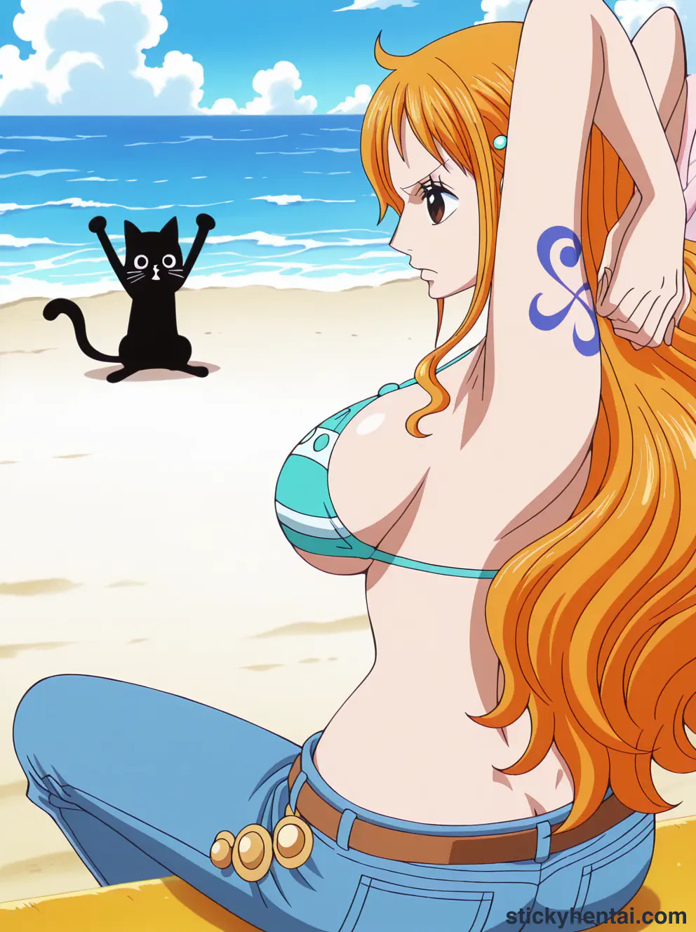 Nami ass low angle shot from behind part 1 #26