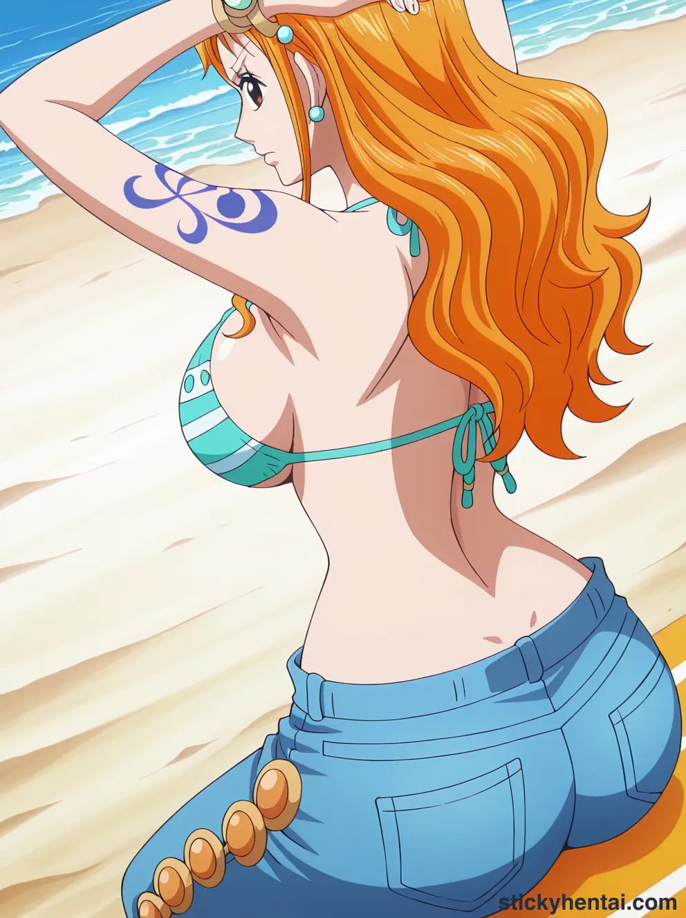 Nami ass low angle shot from behind part 1 #27