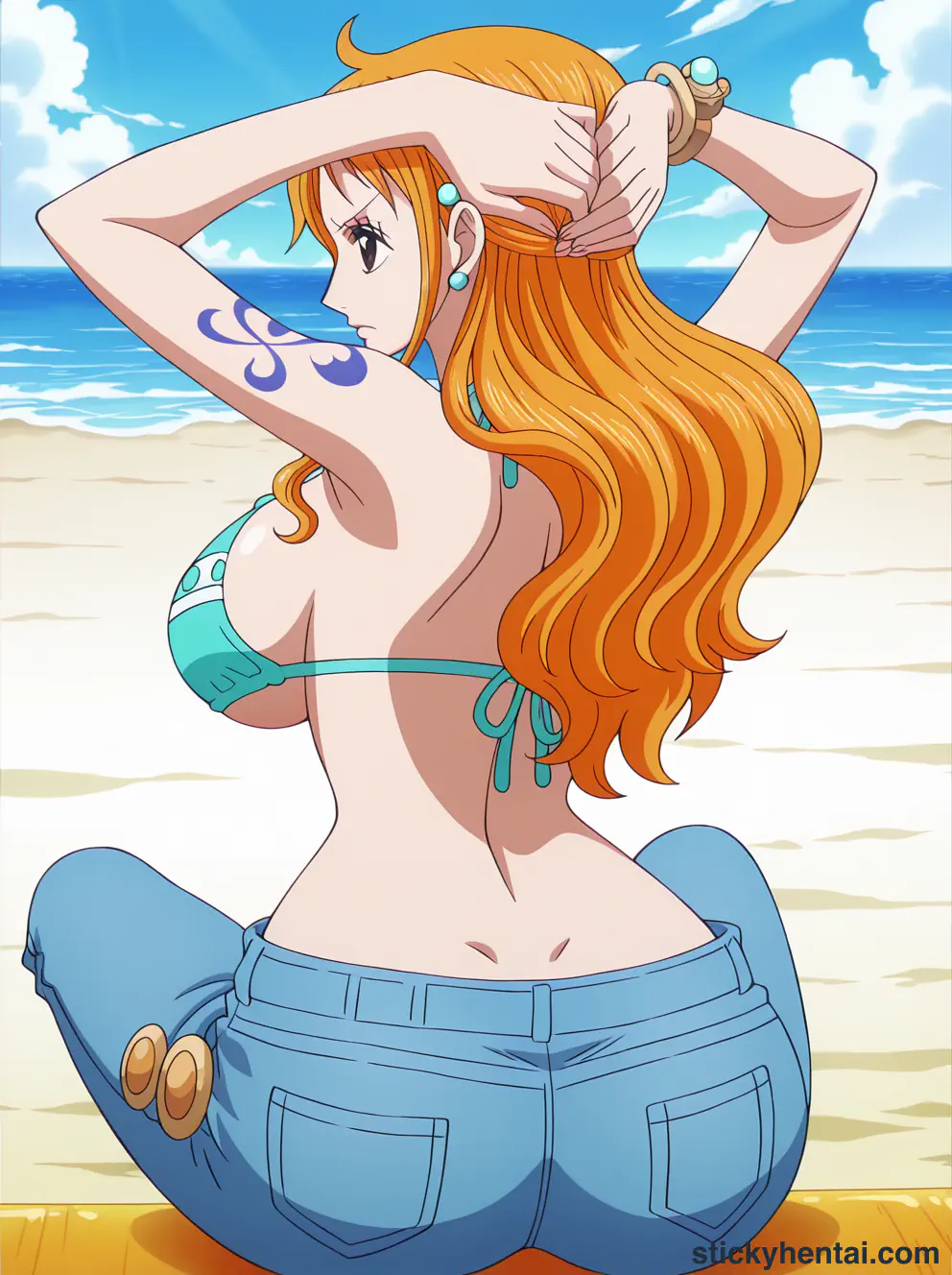 Nami ass low angle shot from behind part 1 #28