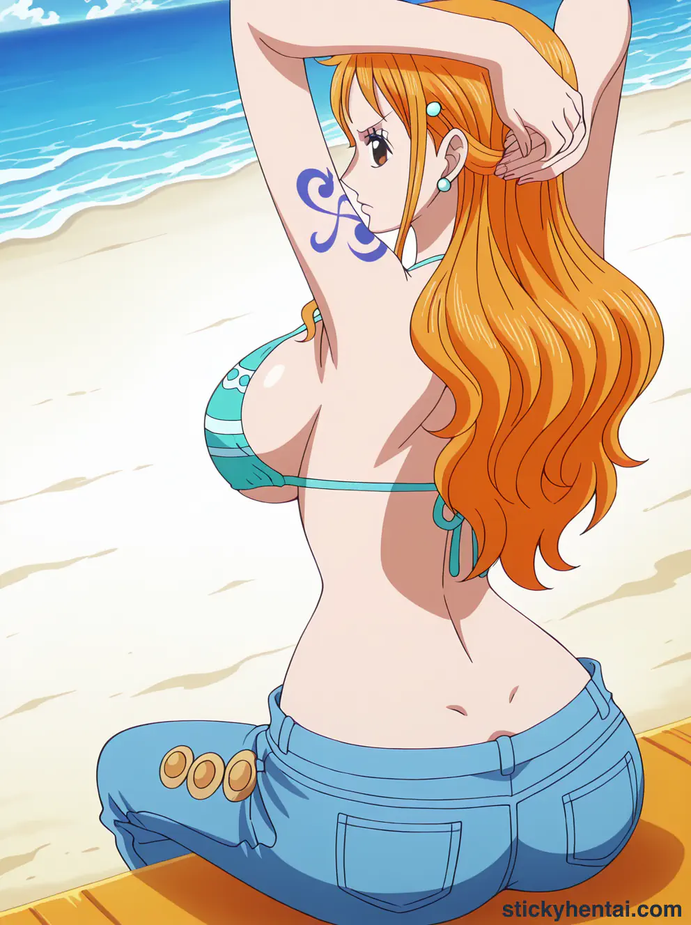 Nami ass low angle shot from behind part 1 #29