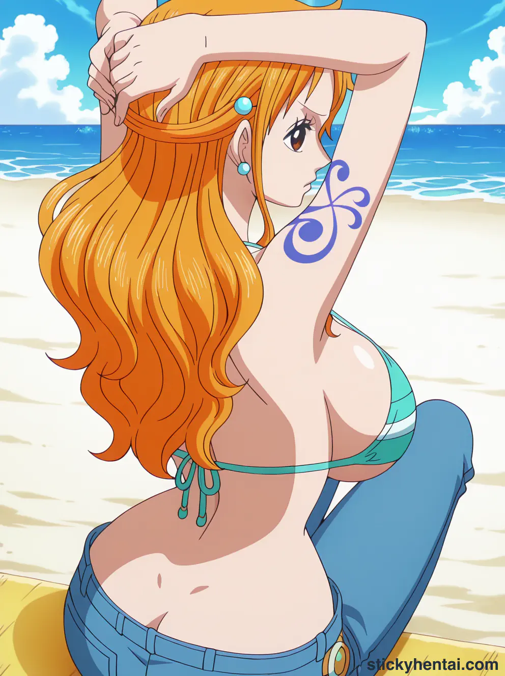 Nami ass low angle shot from behind part 1 #30
