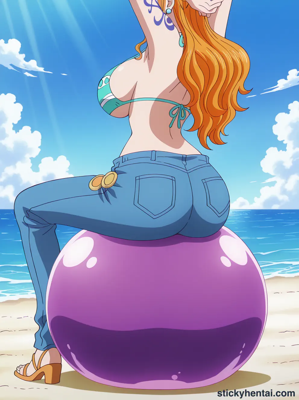 Nami ass low angle shot from behind part 1 #31