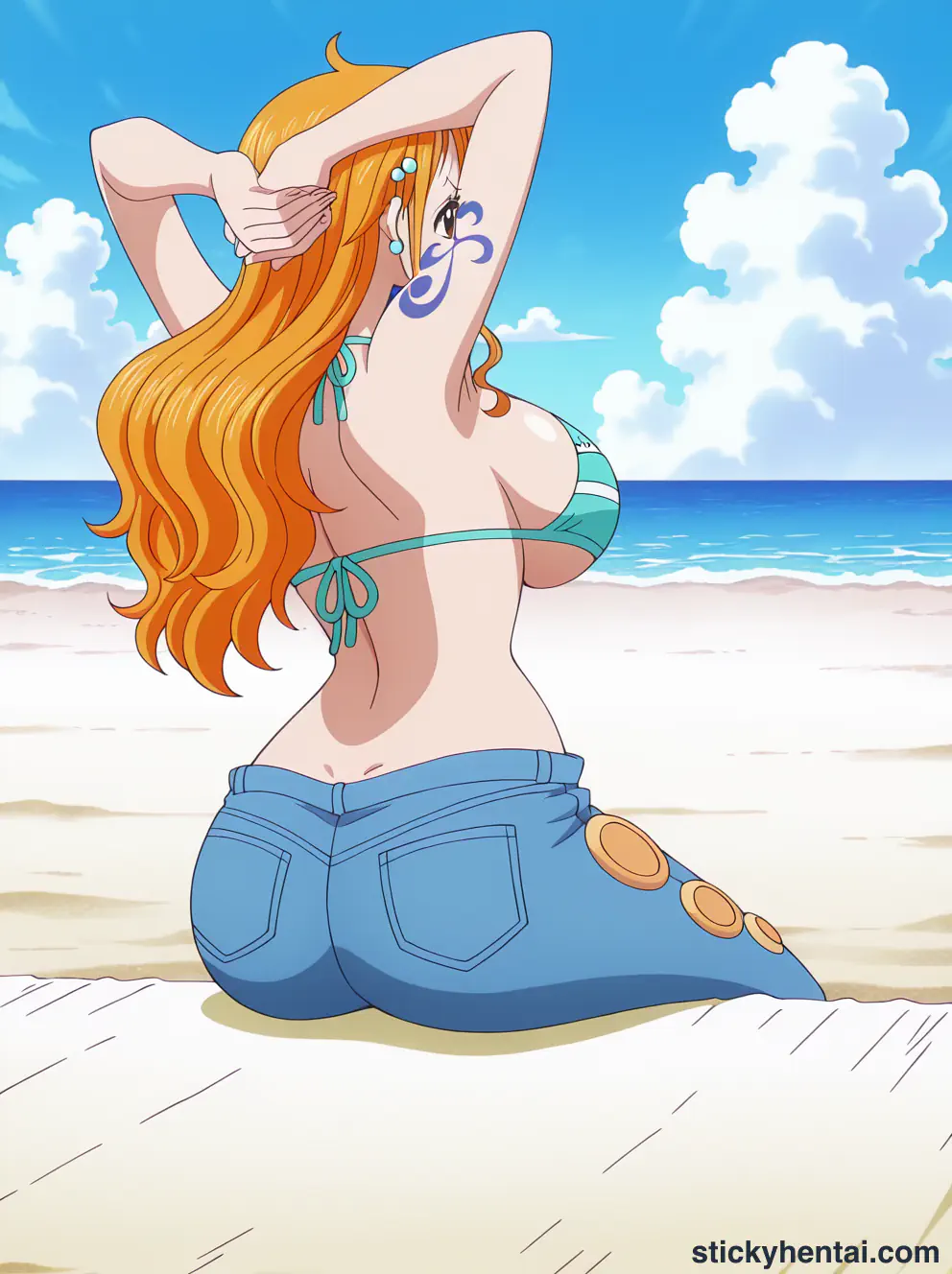 Nami ass low angle shot from behind part 1 #32