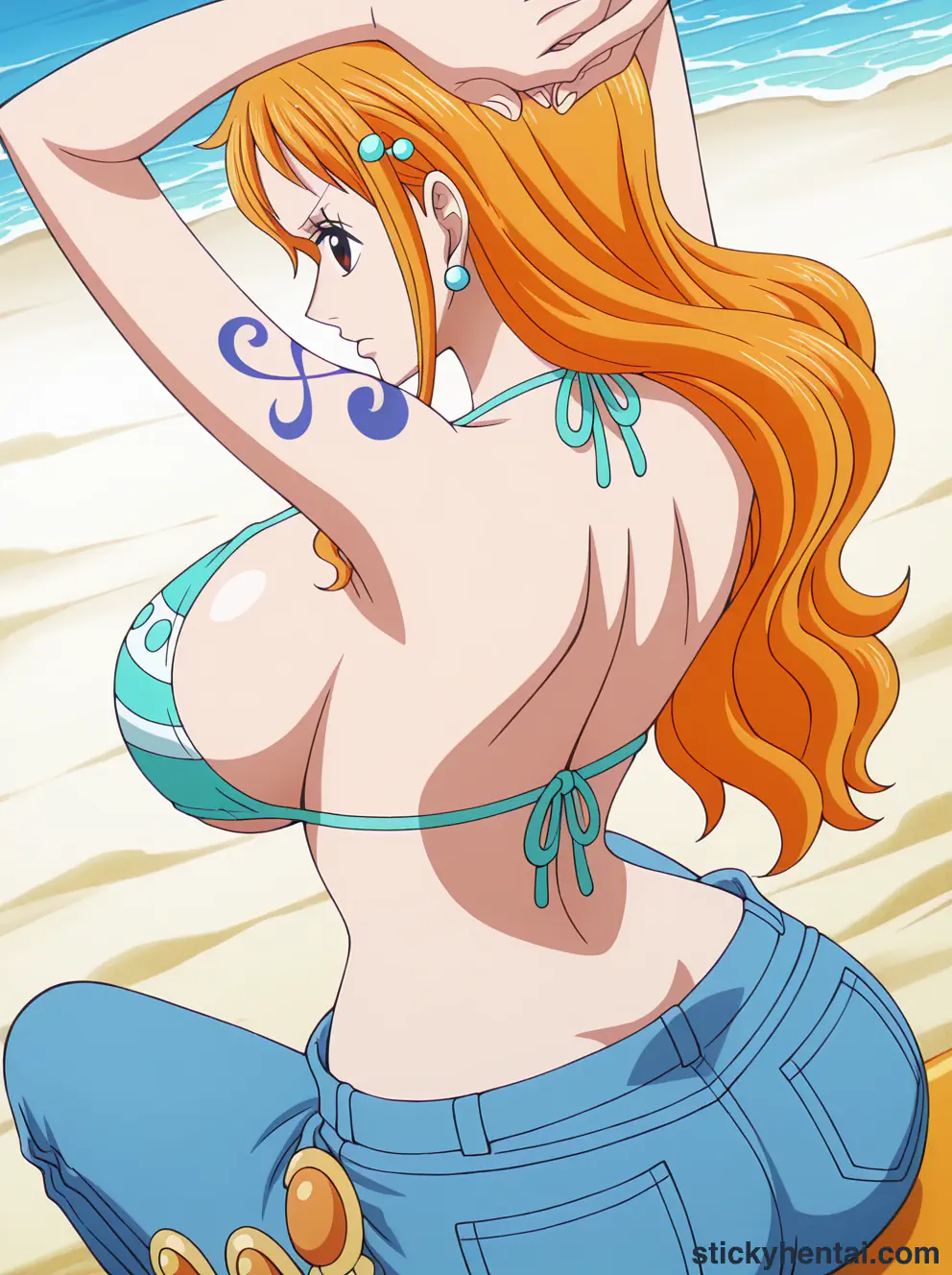Nami ass low angle shot from behind part 1 #33