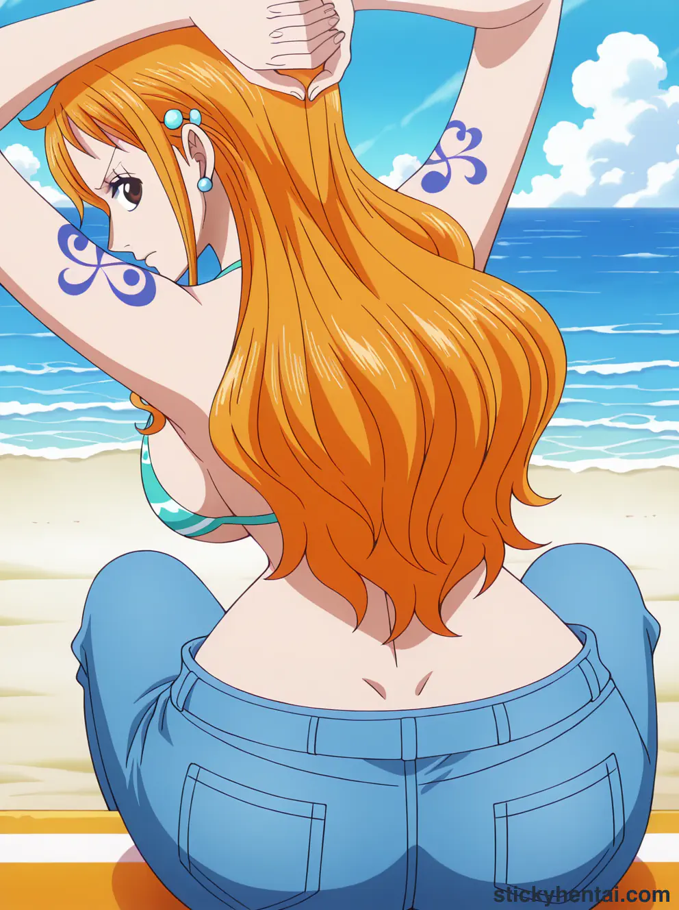 Nami ass low angle shot from behind part 1 #37