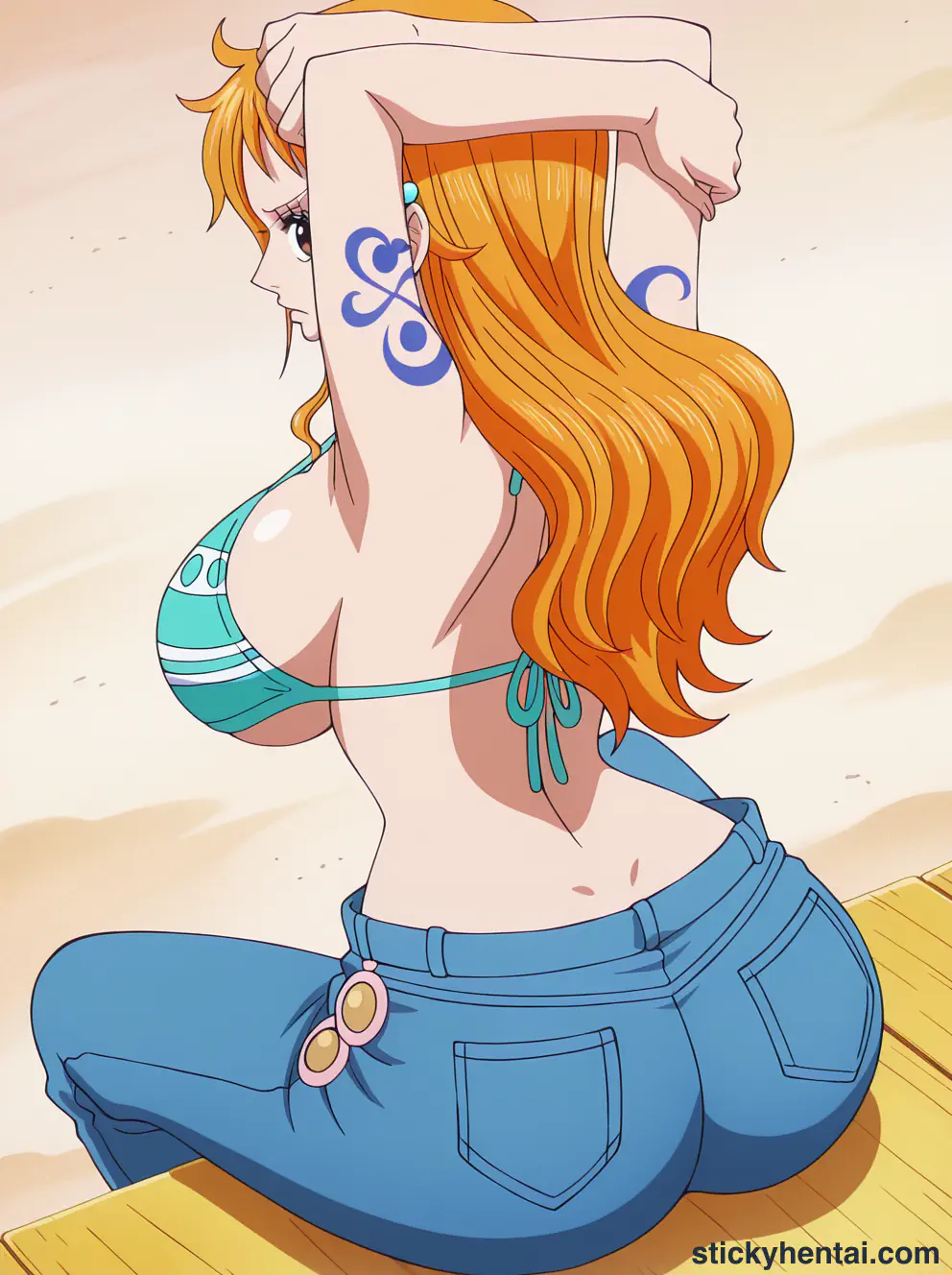 Nami ass low angle shot from behind part 1 #39