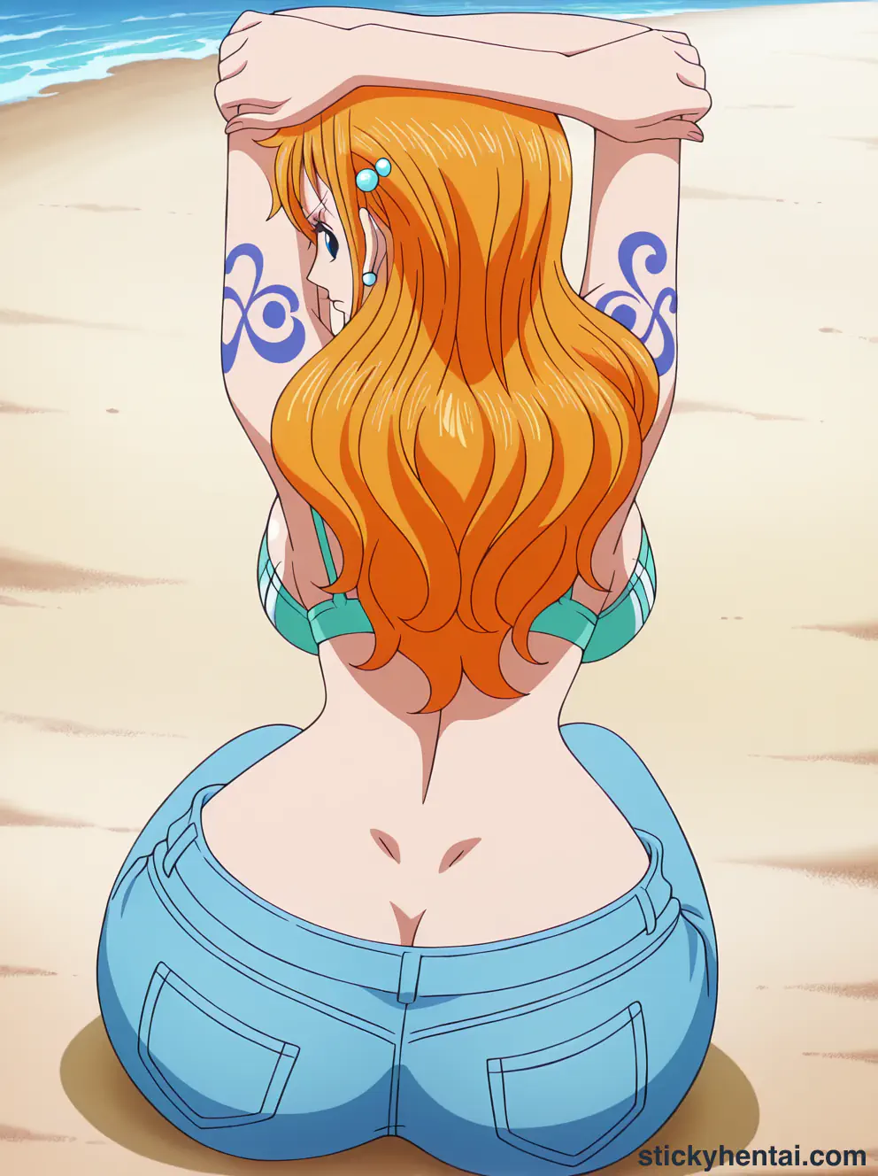 Nami ass low angle shot from behind part 1 #41