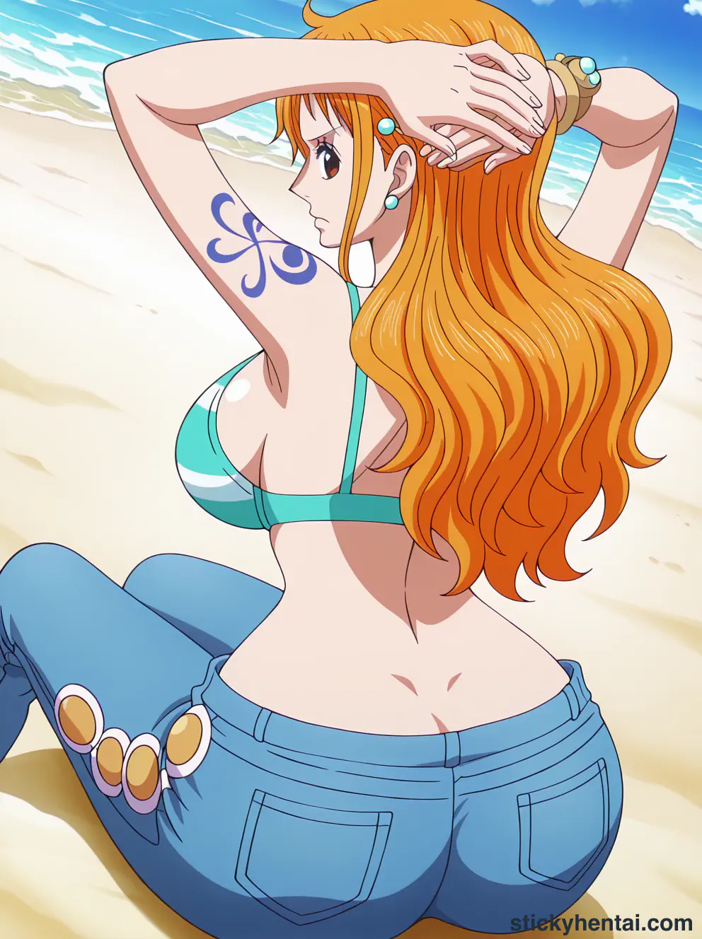 Nami ass low angle shot from behind part 1 #42