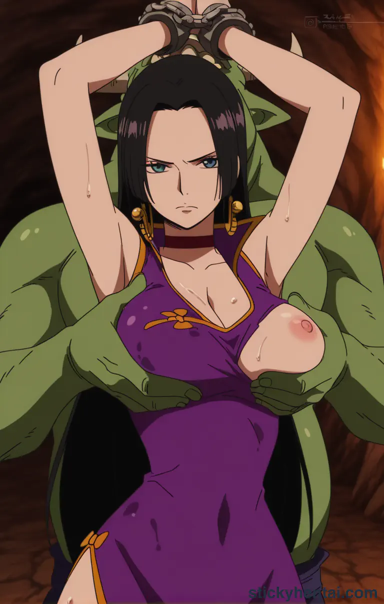 Boa Hancock and Orc in a cave #3