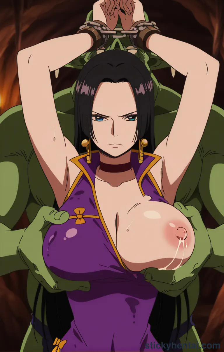 Boa Hancock and Orc in a cave #12