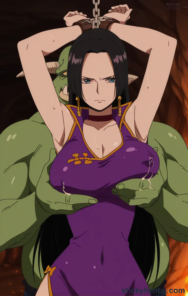 Boa Hancock and Orc in a cave #21